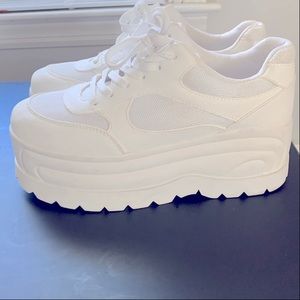 White Angel Platform Sneakers